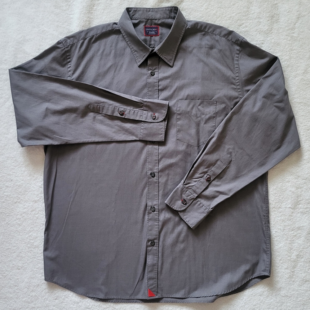 UNTUCKit Gray Casual Button-Down Shirt